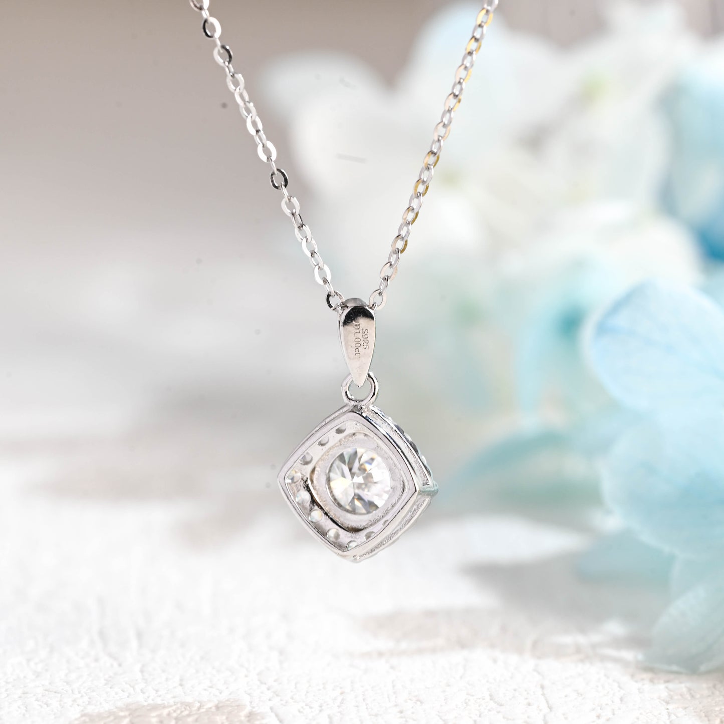 round-cut-moissanite-pendant-halo-cushion-shaped-necklace