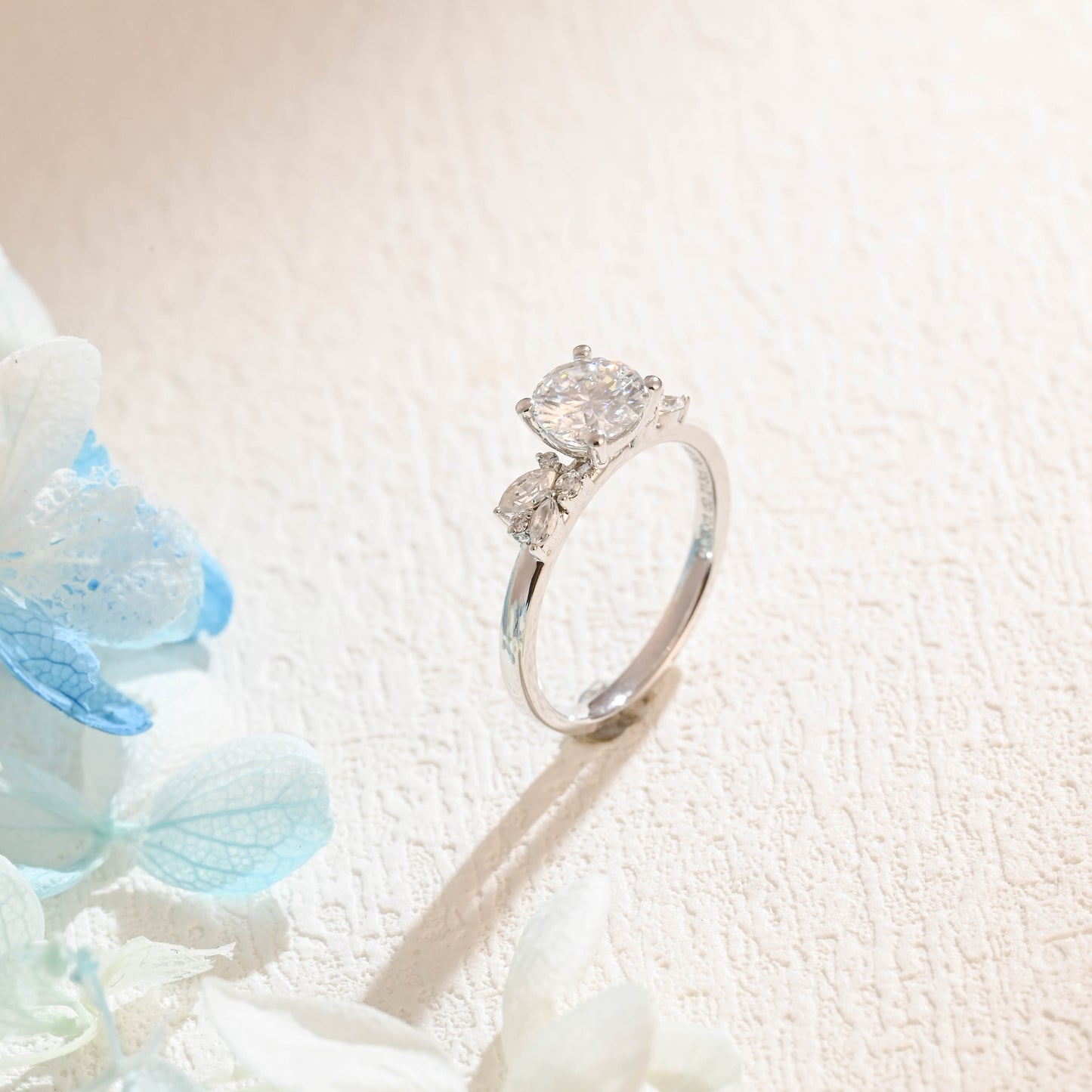 round-cut-moissanite-engagement-ring-floral-wedding-ring